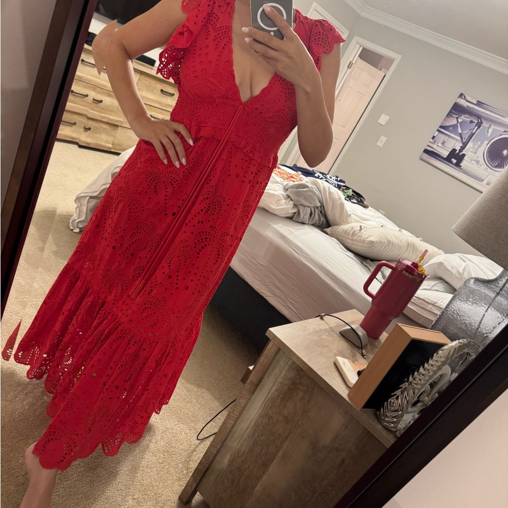 FARM Rio Vibrant Red Maxi Dress - Picture 2 of 3